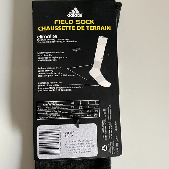 Adidas Field socks 3 pairs - Climalite - size XS - Picture 9 of 9